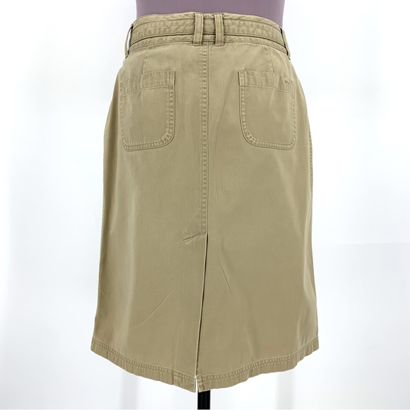 Columbia XCO Khaki Cotton Cargo Style Mini Pencil Skirt, 8 - Picture 7 of 16